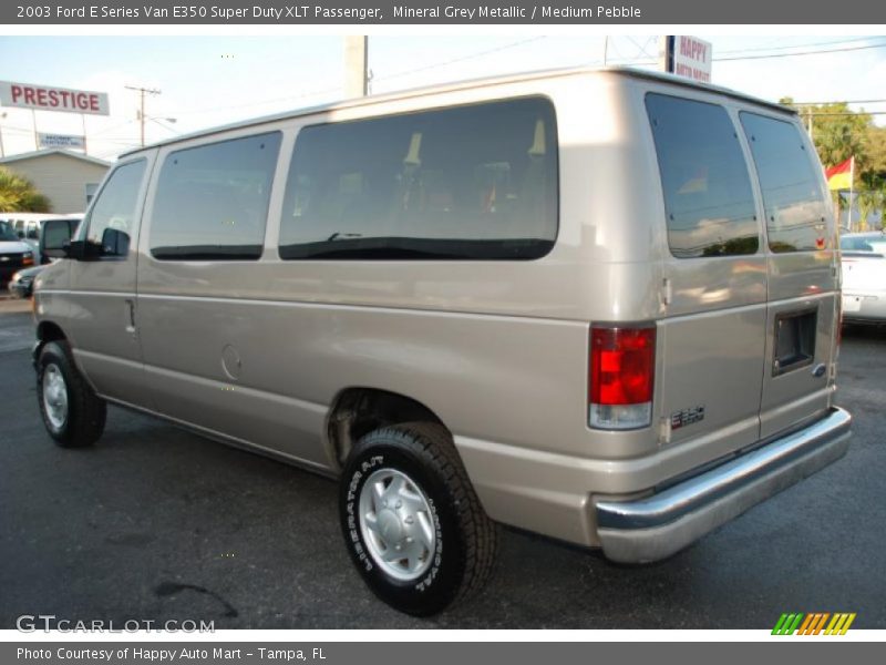 Mineral Grey Metallic / Medium Pebble 2003 Ford E Series Van E350 Super Duty XLT Passenger