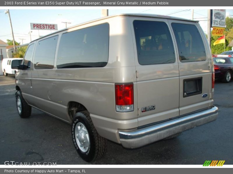 Mineral Grey Metallic / Medium Pebble 2003 Ford E Series Van E350 Super Duty XLT Passenger