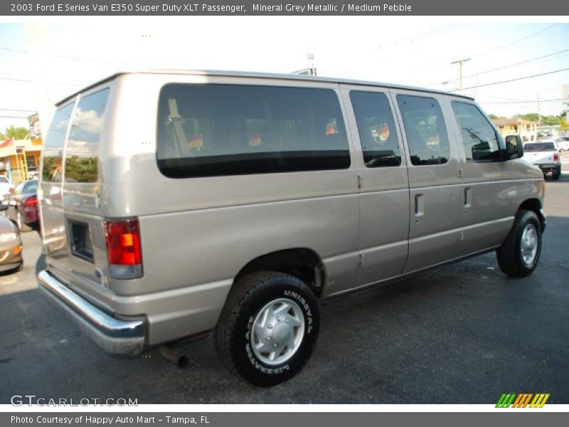 Mineral Grey Metallic / Medium Pebble 2003 Ford E Series Van E350 Super Duty XLT Passenger
