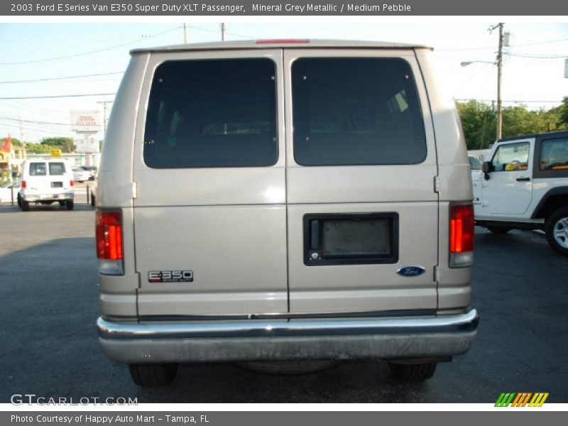 Mineral Grey Metallic / Medium Pebble 2003 Ford E Series Van E350 Super Duty XLT Passenger