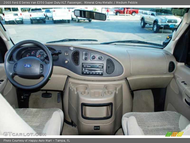 Mineral Grey Metallic / Medium Pebble 2003 Ford E Series Van E350 Super Duty XLT Passenger