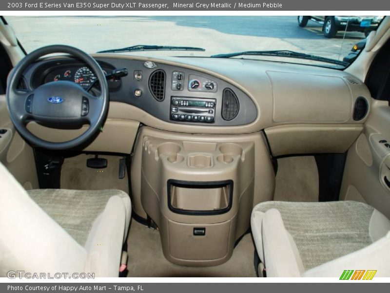 Mineral Grey Metallic / Medium Pebble 2003 Ford E Series Van E350 Super Duty XLT Passenger