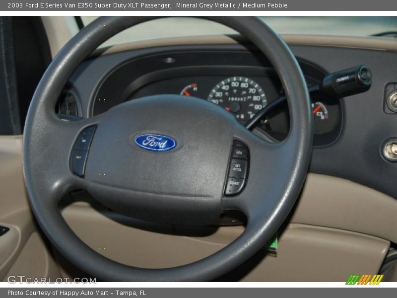 Mineral Grey Metallic / Medium Pebble 2003 Ford E Series Van E350 Super Duty XLT Passenger