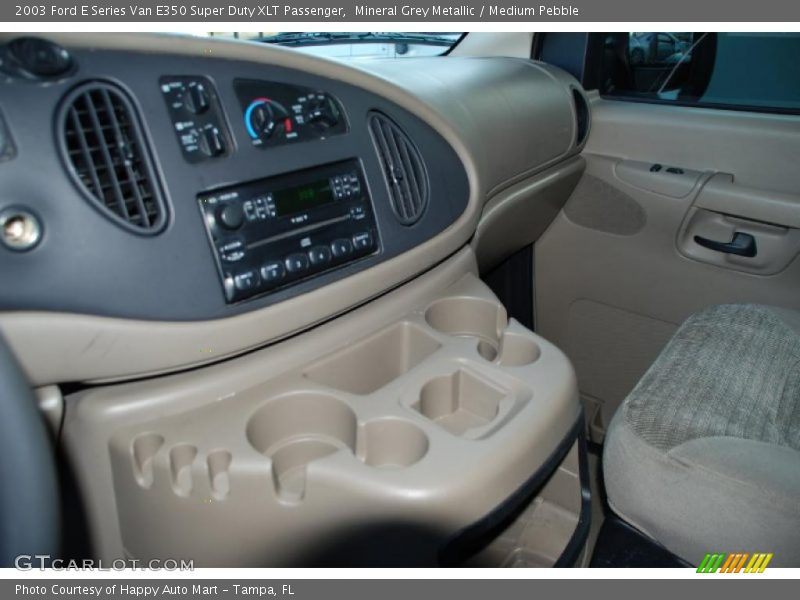 Mineral Grey Metallic / Medium Pebble 2003 Ford E Series Van E350 Super Duty XLT Passenger