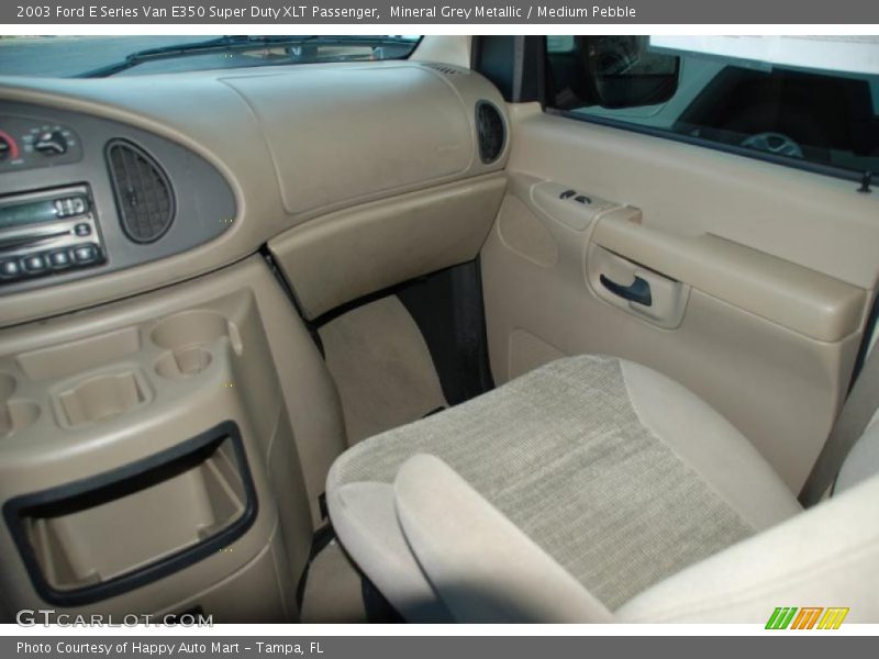 Mineral Grey Metallic / Medium Pebble 2003 Ford E Series Van E350 Super Duty XLT Passenger