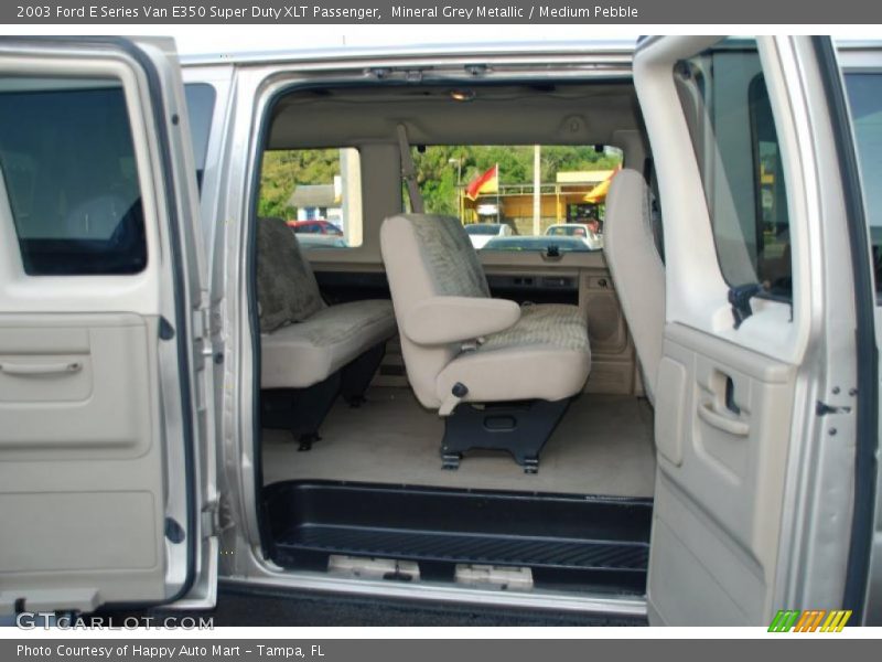 Mineral Grey Metallic / Medium Pebble 2003 Ford E Series Van E350 Super Duty XLT Passenger