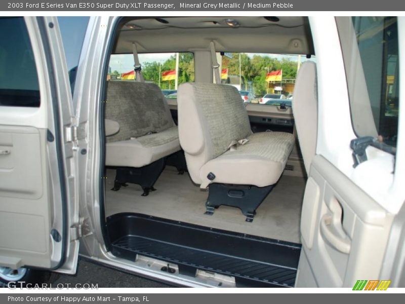 Mineral Grey Metallic / Medium Pebble 2003 Ford E Series Van E350 Super Duty XLT Passenger