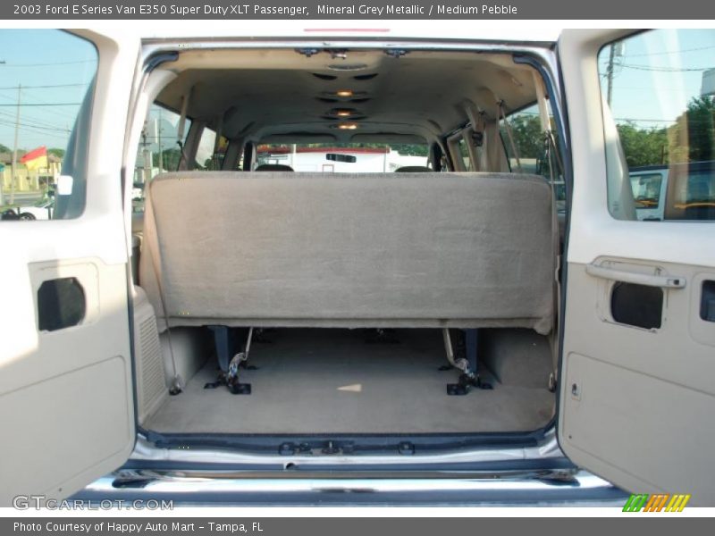 Mineral Grey Metallic / Medium Pebble 2003 Ford E Series Van E350 Super Duty XLT Passenger