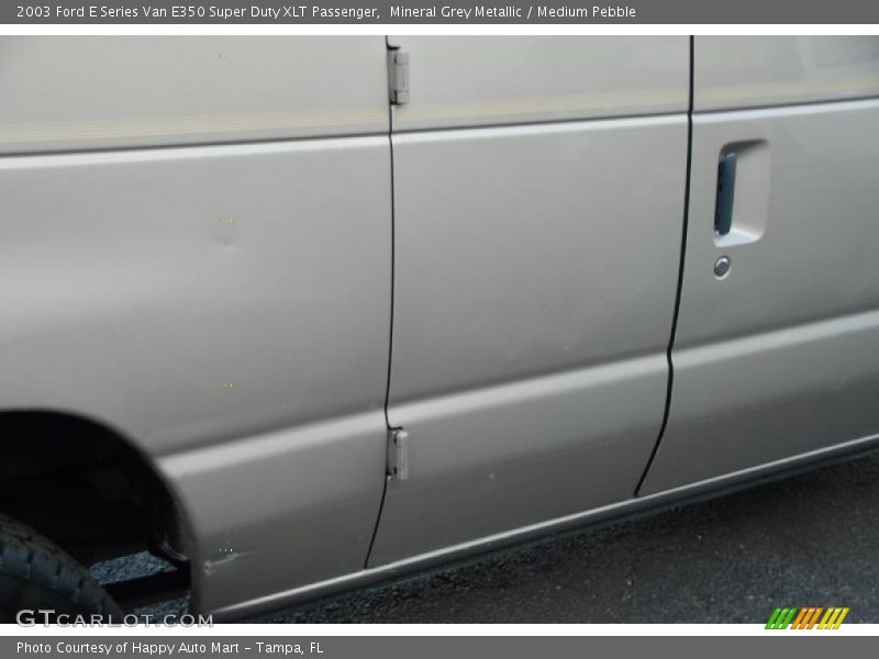 Mineral Grey Metallic / Medium Pebble 2003 Ford E Series Van E350 Super Duty XLT Passenger