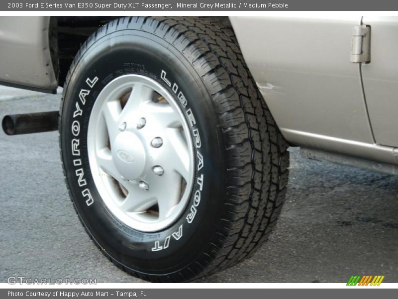 Mineral Grey Metallic / Medium Pebble 2003 Ford E Series Van E350 Super Duty XLT Passenger