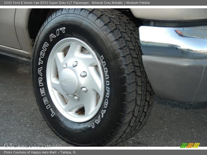 Mineral Grey Metallic / Medium Pebble 2003 Ford E Series Van E350 Super Duty XLT Passenger