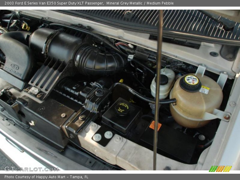 Mineral Grey Metallic / Medium Pebble 2003 Ford E Series Van E350 Super Duty XLT Passenger
