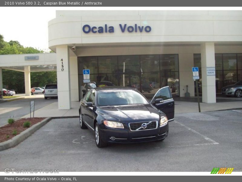 Caspian Blue Metallic / Anthracite 2010 Volvo S80 3.2