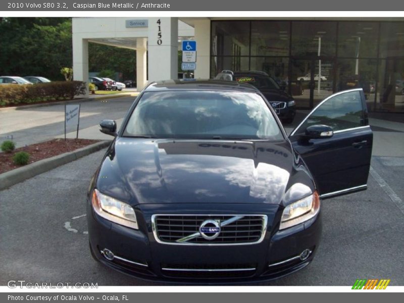 Caspian Blue Metallic / Anthracite 2010 Volvo S80 3.2