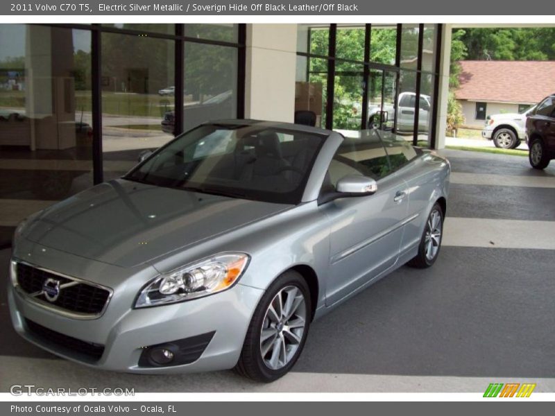 Electric Silver Metallic / Soverign Hide Off Black Leather/Off Black 2011 Volvo C70 T5