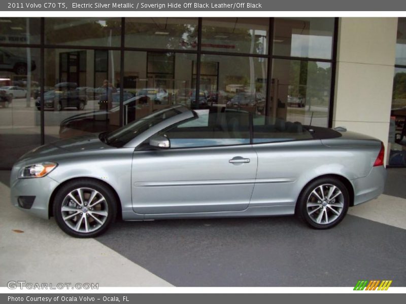 Electric Silver Metallic / Soverign Hide Off Black Leather/Off Black 2011 Volvo C70 T5