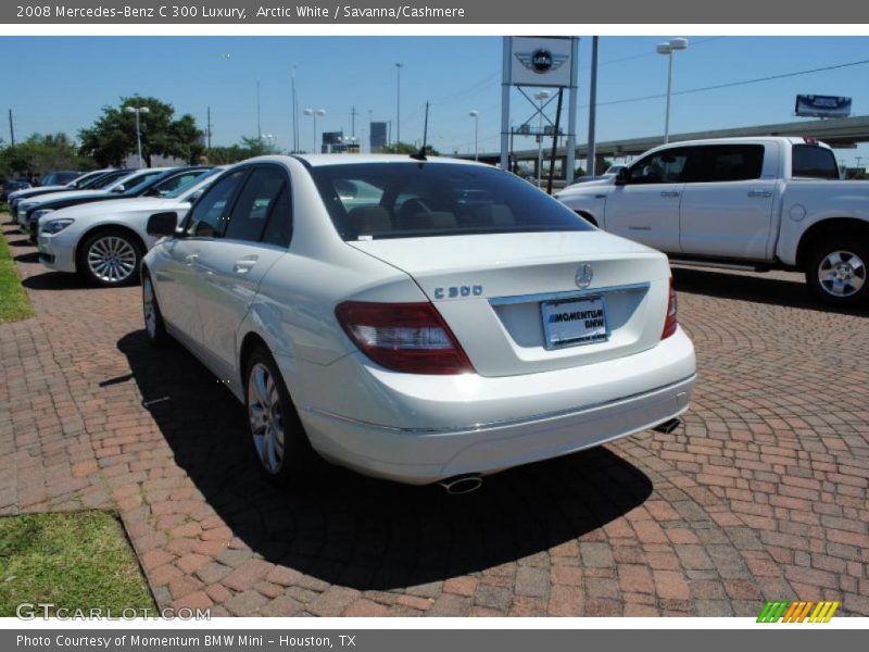 Arctic White / Savanna/Cashmere 2008 Mercedes-Benz C 300 Luxury