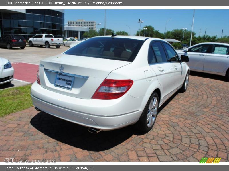 Arctic White / Savanna/Cashmere 2008 Mercedes-Benz C 300 Luxury