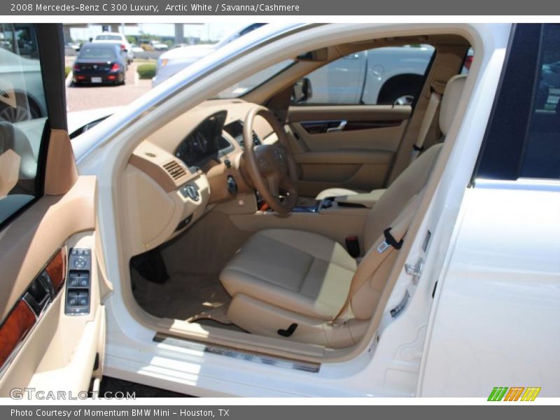 Arctic White / Savanna/Cashmere 2008 Mercedes-Benz C 300 Luxury