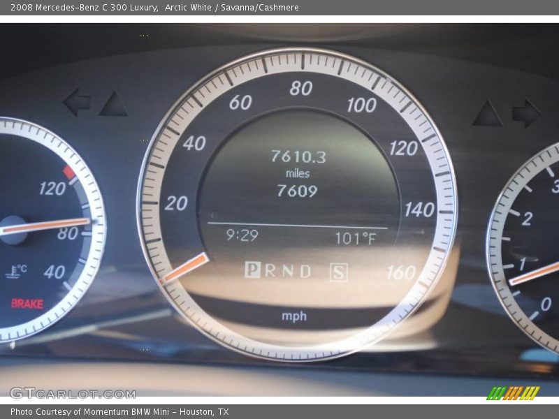 Arctic White / Savanna/Cashmere 2008 Mercedes-Benz C 300 Luxury