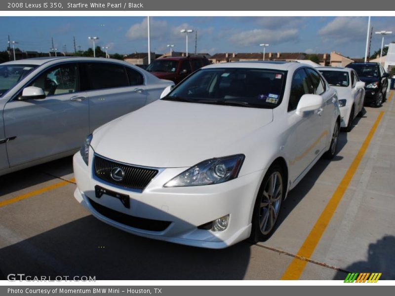 Starfire White Pearl / Black 2008 Lexus IS 350