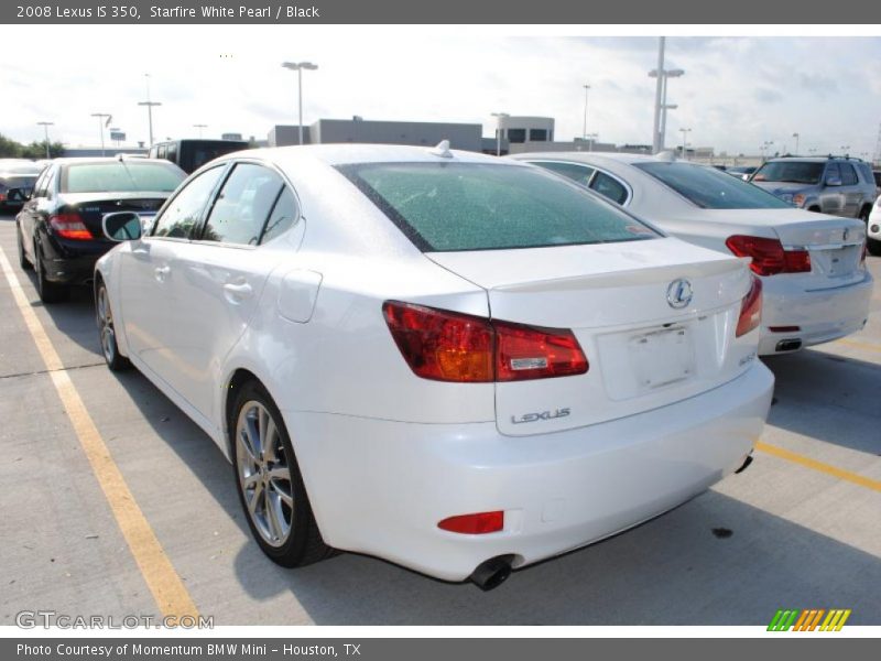 Starfire White Pearl / Black 2008 Lexus IS 350