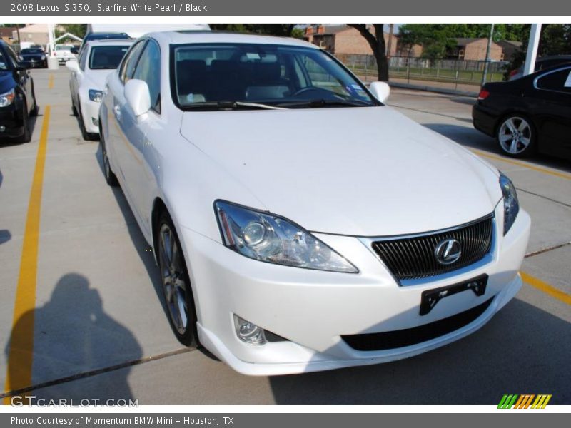 Starfire White Pearl / Black 2008 Lexus IS 350