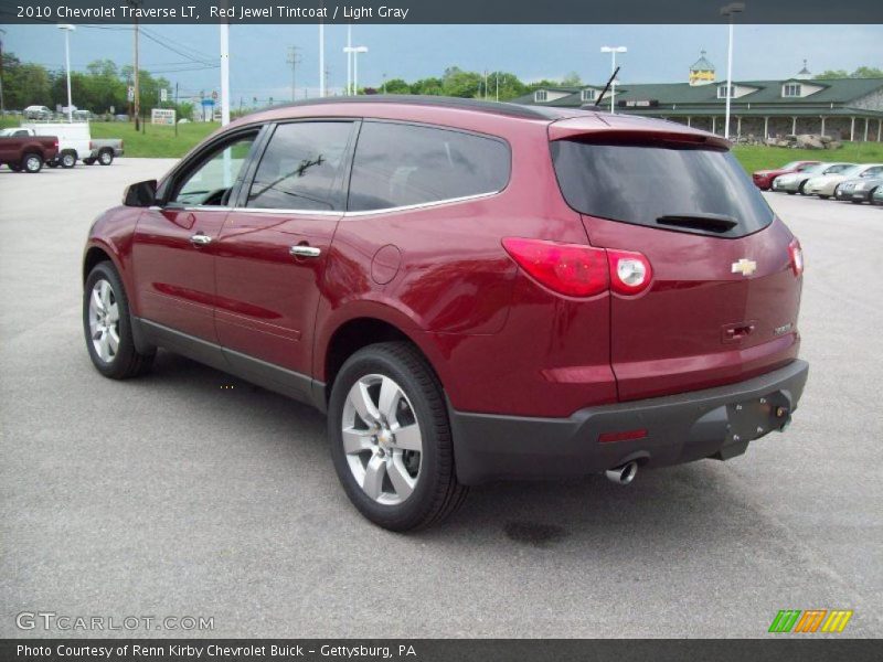 Red Jewel Tintcoat / Light Gray 2010 Chevrolet Traverse LT