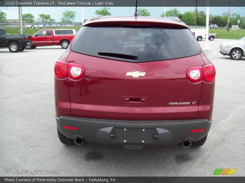 Red Jewel Tintcoat / Light Gray 2010 Chevrolet Traverse LT