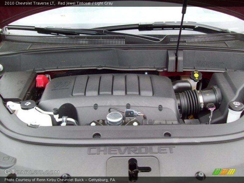 Red Jewel Tintcoat / Light Gray 2010 Chevrolet Traverse LT