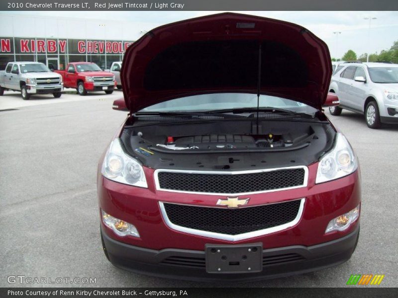 Red Jewel Tintcoat / Light Gray 2010 Chevrolet Traverse LT