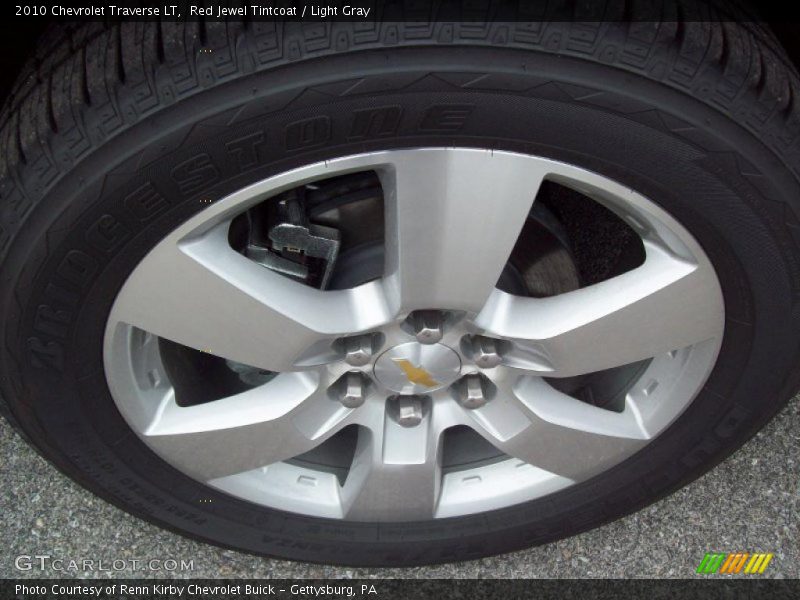 Red Jewel Tintcoat / Light Gray 2010 Chevrolet Traverse LT