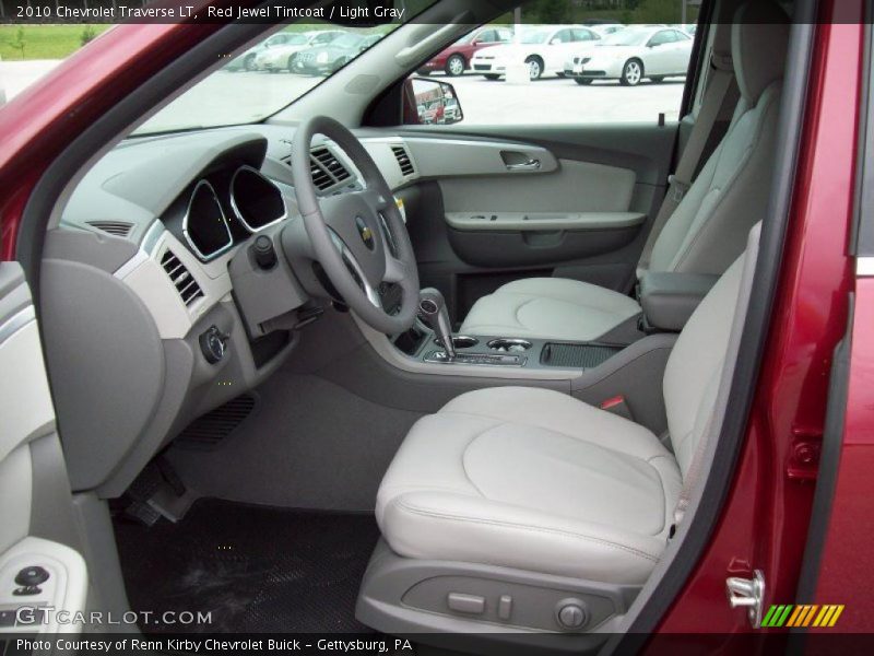 Red Jewel Tintcoat / Light Gray 2010 Chevrolet Traverse LT