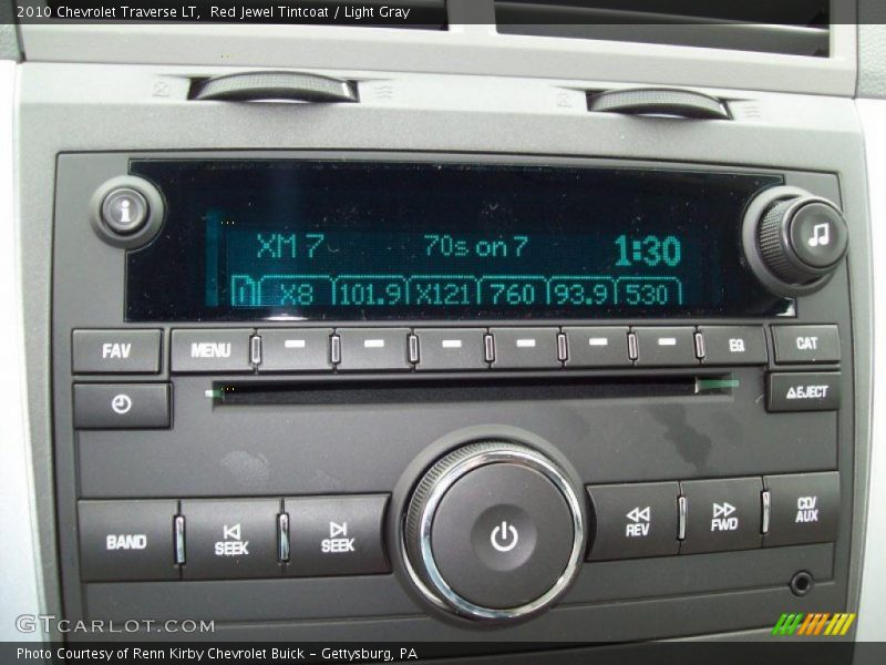 Red Jewel Tintcoat / Light Gray 2010 Chevrolet Traverse LT