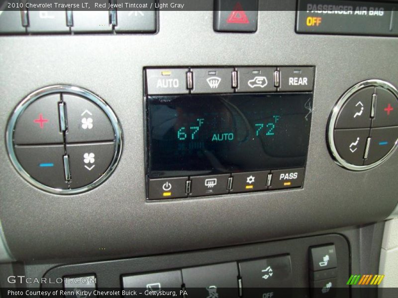 Red Jewel Tintcoat / Light Gray 2010 Chevrolet Traverse LT