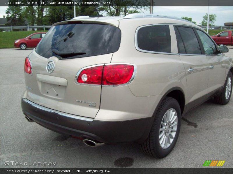 Gold Mist Metallic / Cashmere/Cocoa 2010 Buick Enclave CXL
