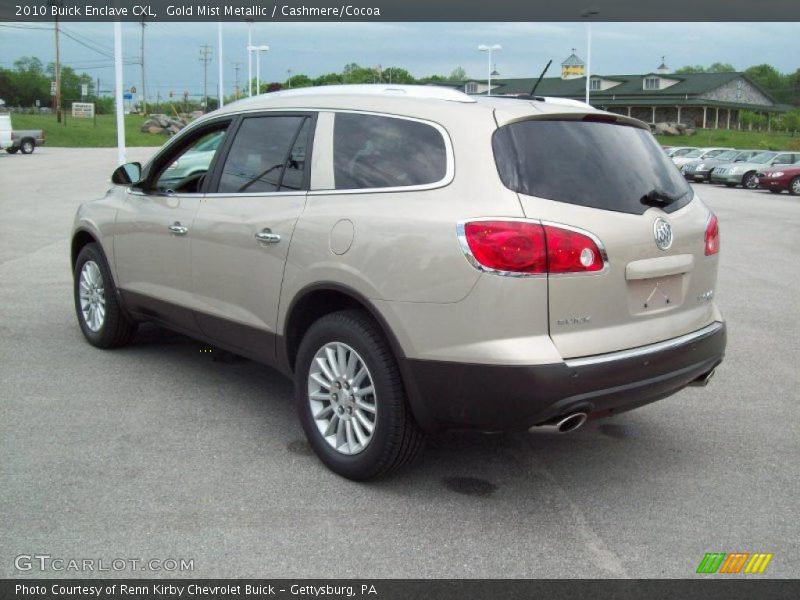 Gold Mist Metallic / Cashmere/Cocoa 2010 Buick Enclave CXL
