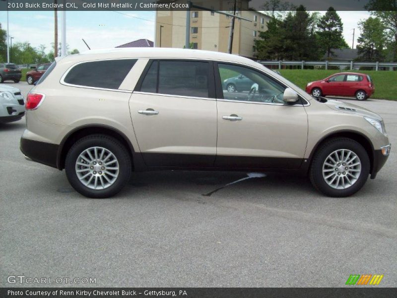 Gold Mist Metallic / Cashmere/Cocoa 2010 Buick Enclave CXL