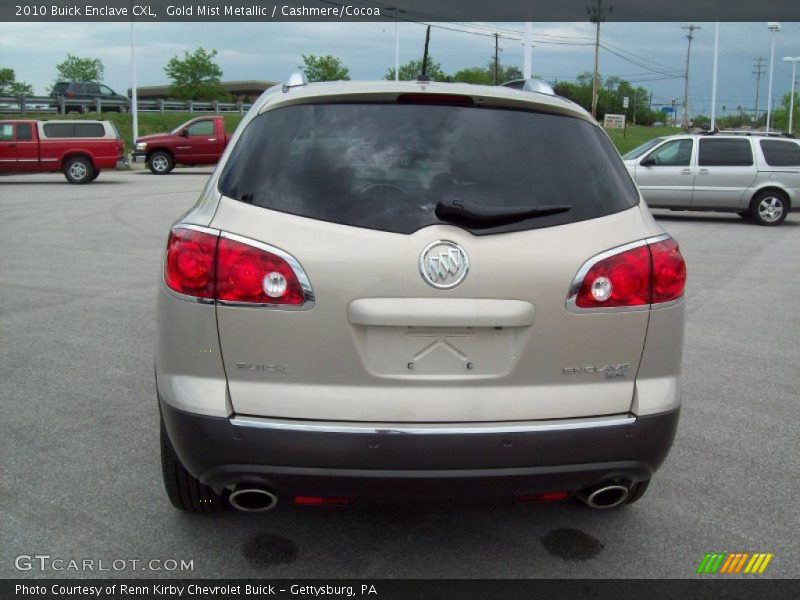 Gold Mist Metallic / Cashmere/Cocoa 2010 Buick Enclave CXL