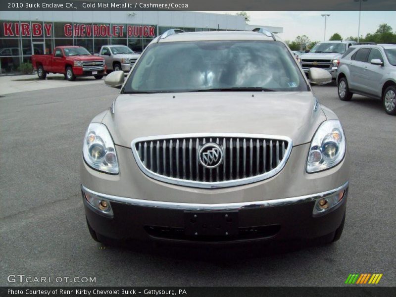 Gold Mist Metallic / Cashmere/Cocoa 2010 Buick Enclave CXL