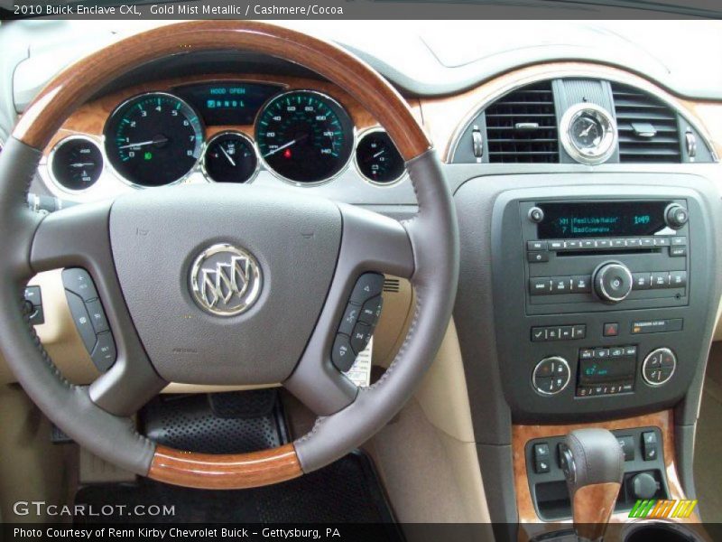 Gold Mist Metallic / Cashmere/Cocoa 2010 Buick Enclave CXL