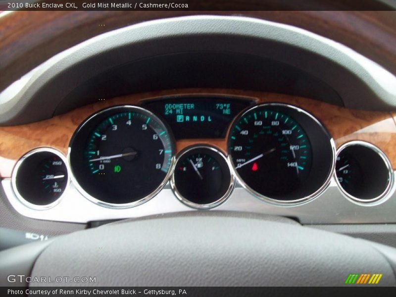 Gold Mist Metallic / Cashmere/Cocoa 2010 Buick Enclave CXL