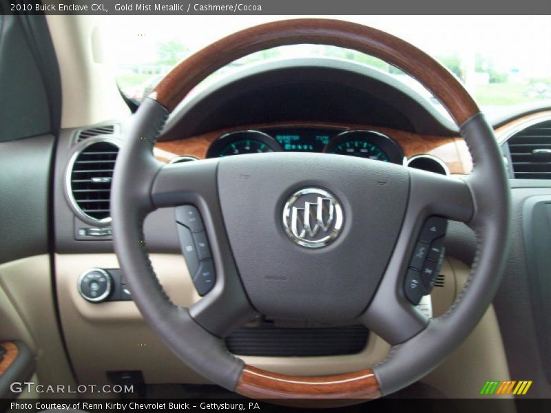 Gold Mist Metallic / Cashmere/Cocoa 2010 Buick Enclave CXL