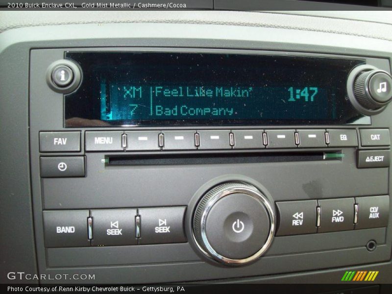 Gold Mist Metallic / Cashmere/Cocoa 2010 Buick Enclave CXL