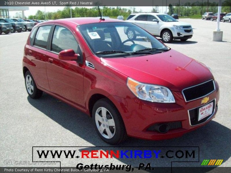 Sport Red / Neutral 2010 Chevrolet Aveo Aveo5 LT