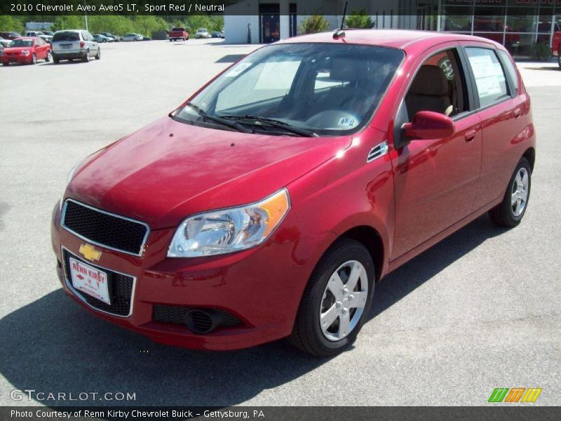 Sport Red / Neutral 2010 Chevrolet Aveo Aveo5 LT