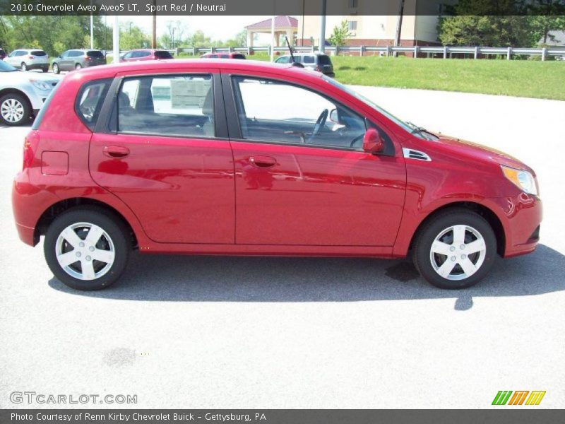 Sport Red / Neutral 2010 Chevrolet Aveo Aveo5 LT