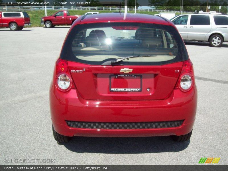 Sport Red / Neutral 2010 Chevrolet Aveo Aveo5 LT