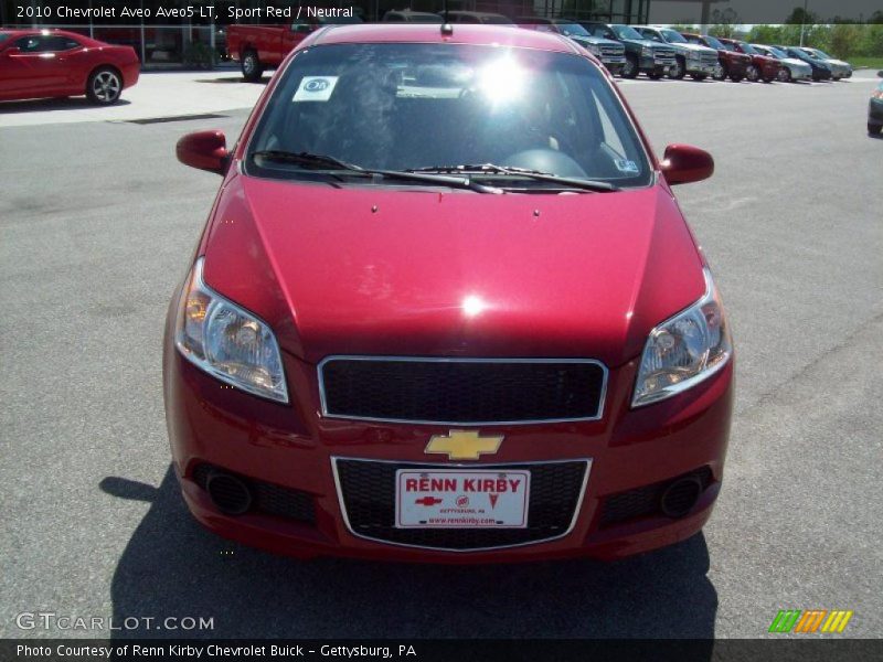 Sport Red / Neutral 2010 Chevrolet Aveo Aveo5 LT