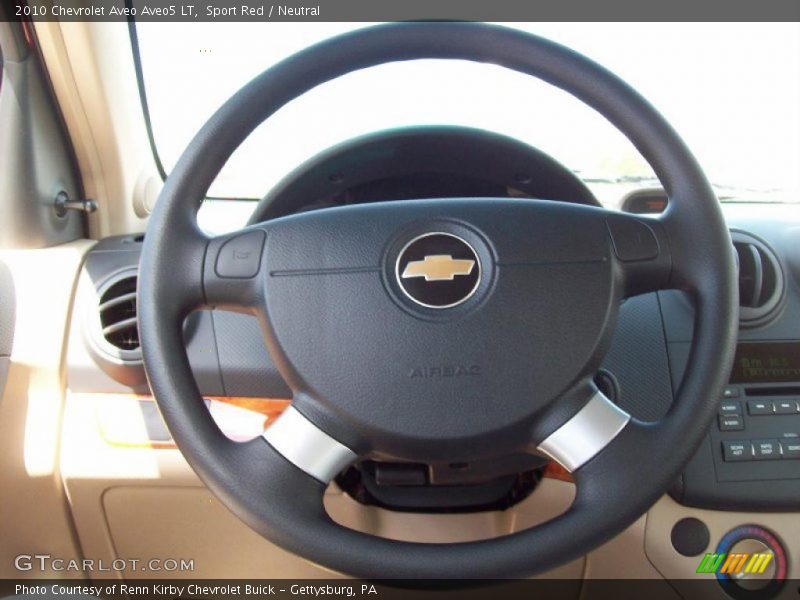 Sport Red / Neutral 2010 Chevrolet Aveo Aveo5 LT